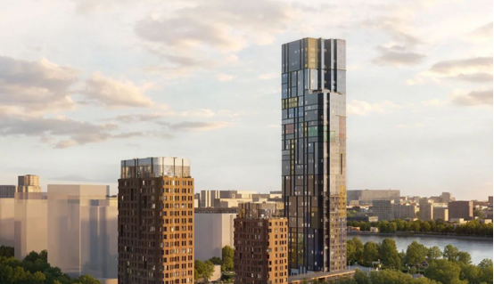 莫斯科河畔地标住宅亮相！乐鱼体育高速梯出海，为43层超高层定制垂直出行